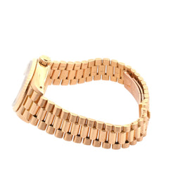 Montre Automatique ROLEX "DateJust" en or jaune et saphir - Castafiore