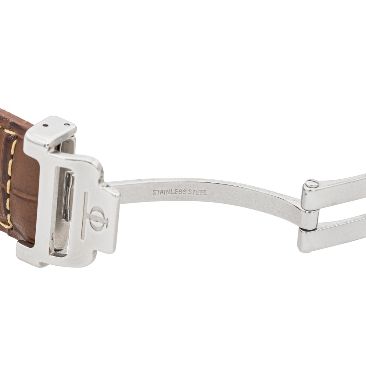 Montre BAUME & MERCIE "Capeland small second" en acier et cuir - Castafiore