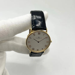Montre BAUME & MERCIER "Classima" en or jaune, acier et cuir - Castafiore