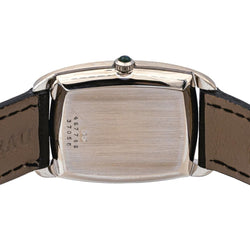 Montre BAUME & MERCIER en or blanc, saphir et cuir - Castafiore