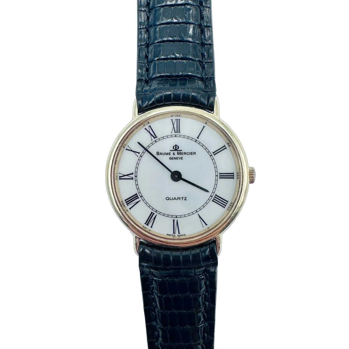 Montre BAUME & MERCIER en or jaune et cuir - Castafiore