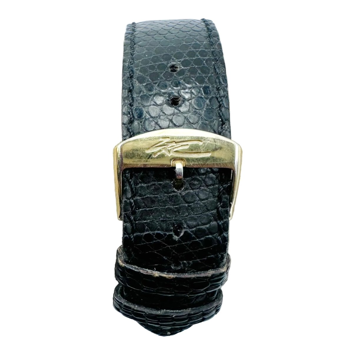 Montre BAUME & MERCIER en or jaune et cuir - Castafiore