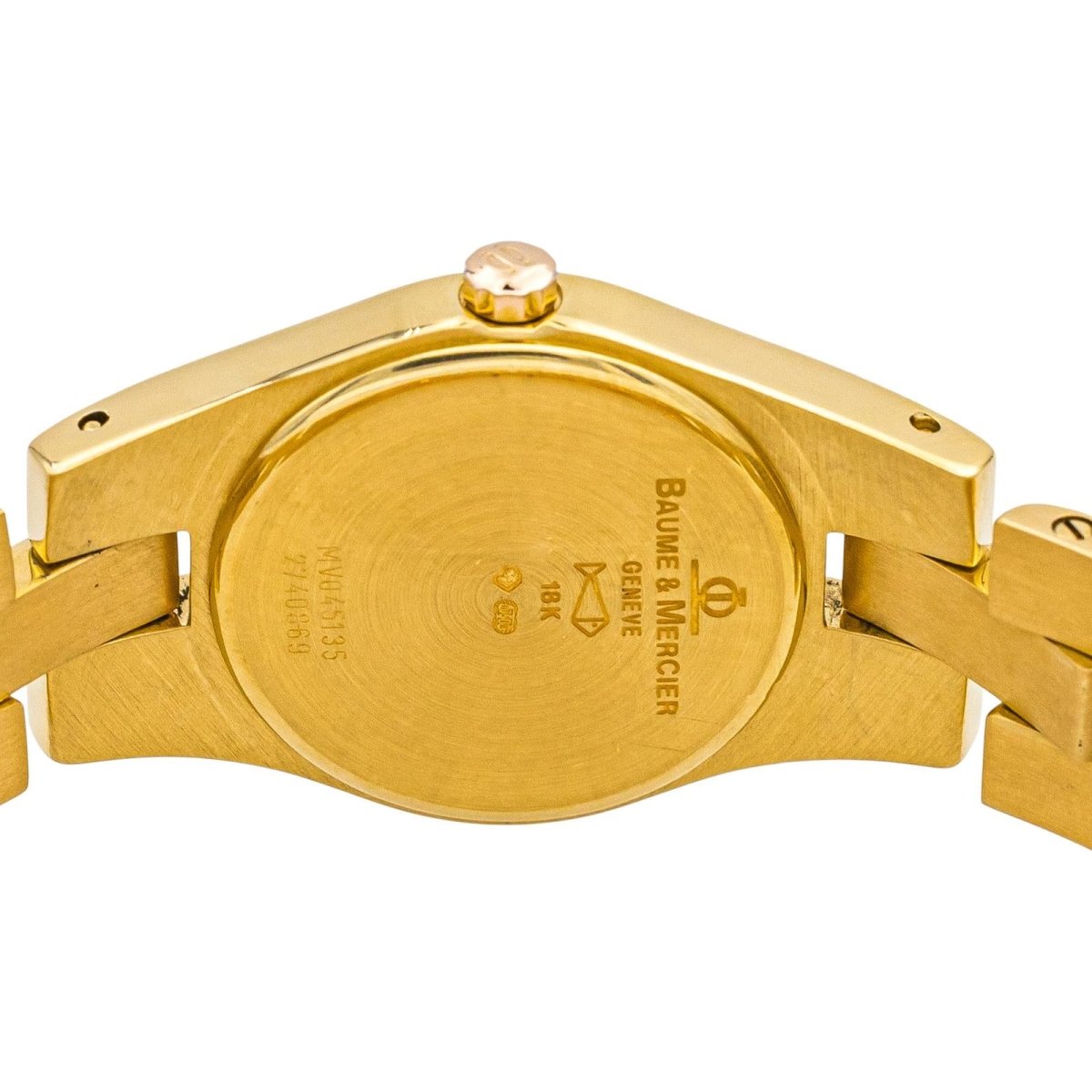 Montre BAUME & MERCIER en or jaune, nacre et quartz - Castafiore