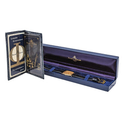 Montre BAUME & MERCIER en or jaune, quartz et cuir - Castafiore