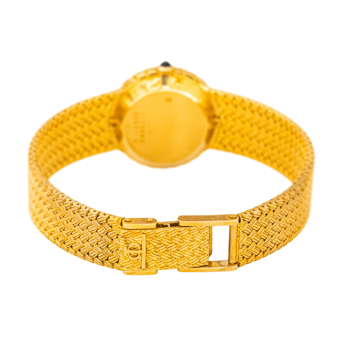 Montre BAUME & MERCIER en or jaune, quartz et diamants - Castafiore