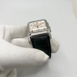Montre BAUME & MERCIER "Hampton" en acier et cuir - Castafiore