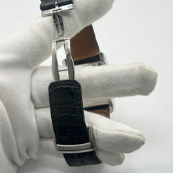 Montre BAUME & MERCIER "Hampton" en acier et cuir - Castafiore