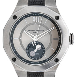 Montre BAUME & MERCIER "Riviera" en acier et caoutchouc - Castafiore