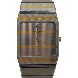 Montre BAUME & MERCIER "Zebra" en or jaune, acier et quartz - Castafiore
