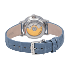 Montre BLANCPAIN "Villeret" en acier, saphir et cuir - Castafiore