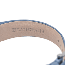 Montre BLANCPAIN "Villeret" en acier, saphir et cuir - Castafiore