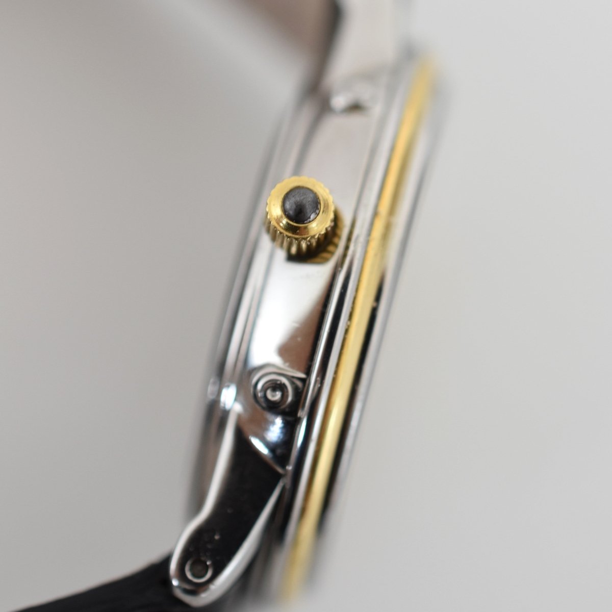 Montre BLANCPAIN "Villeret" en or jaune, acier et cuir - Castafiore