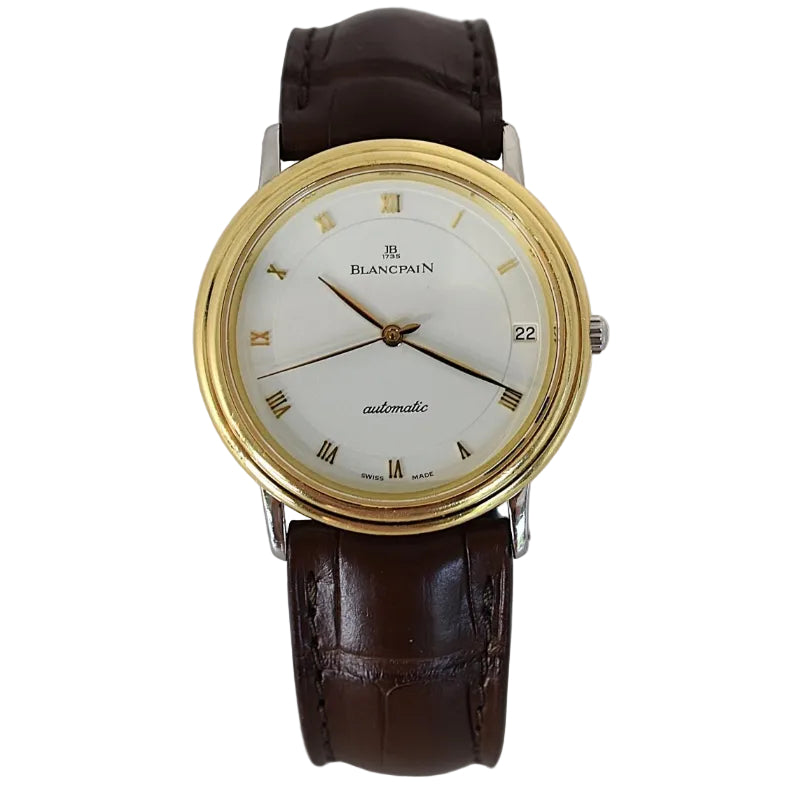 Montre BLANCPAIN Villeret Réf. 0095-1318, en acier et or jaune Cal. 9513 Automatique, vers 1990. - Castafiore