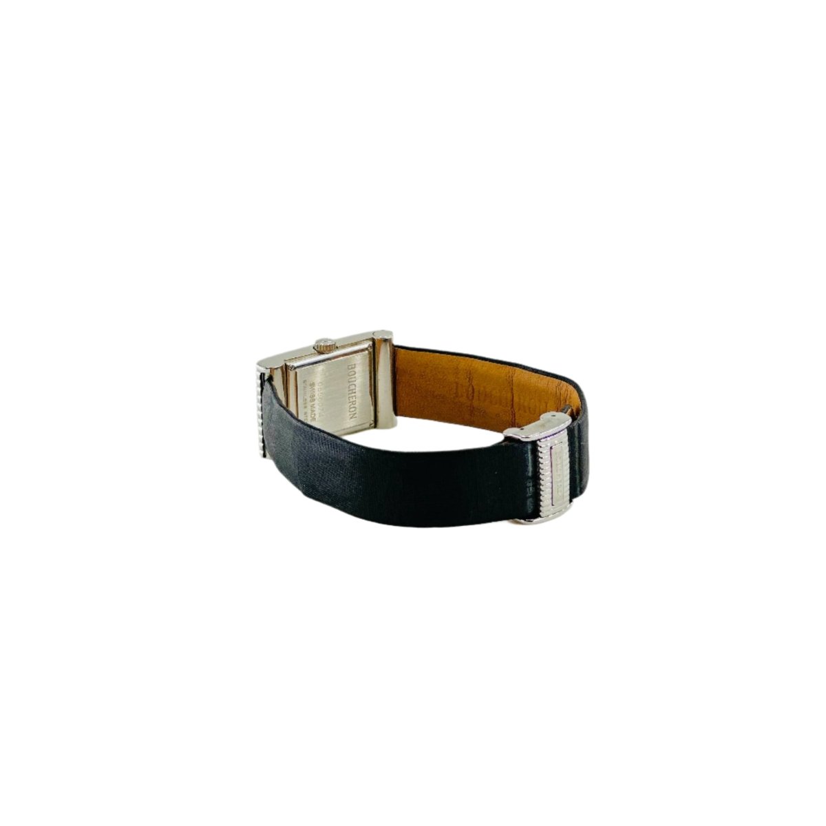 Montre BOUCHERON "Reflet" en acier et cuir - Castafiore