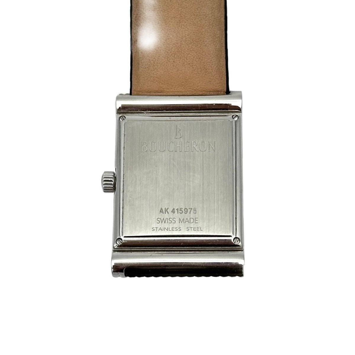 Montre BOUCHERON Reflet en acier et cuir interchangeable