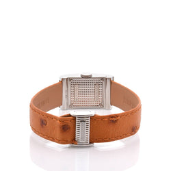 Montre BOUCHERON "Reflet" en cuir, quartz et saphir - Castafiore