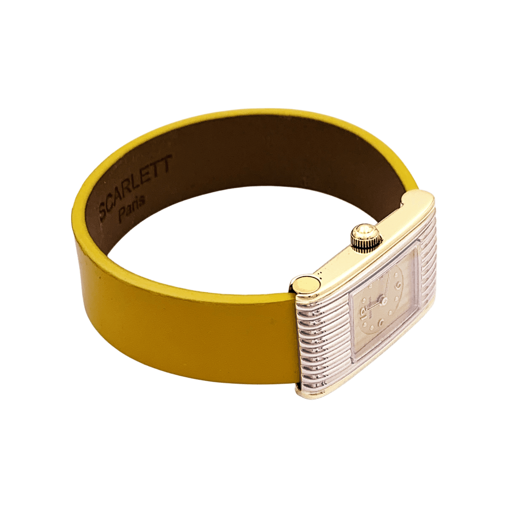Watch Boucheron, "Reflet", gold and silver steel.