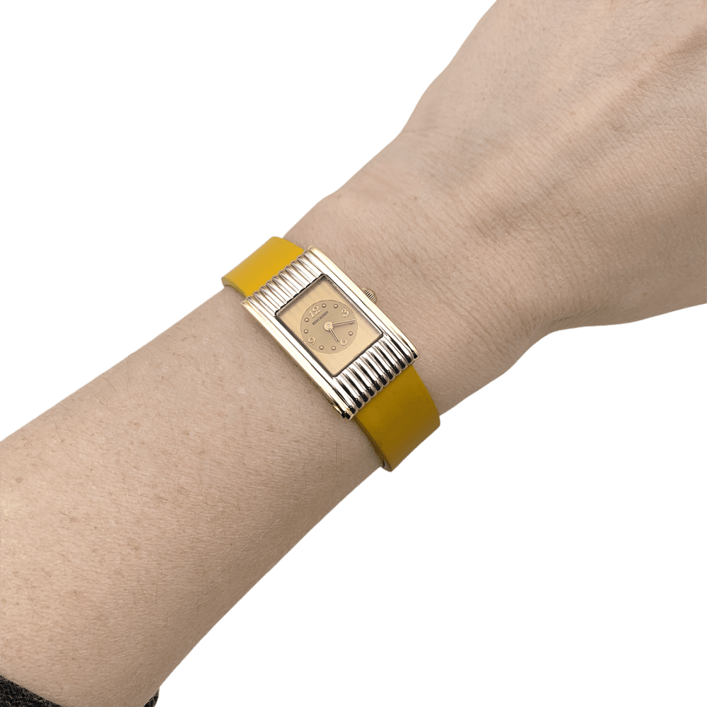Watch Boucheron, "Reflet", gold and silver steel.