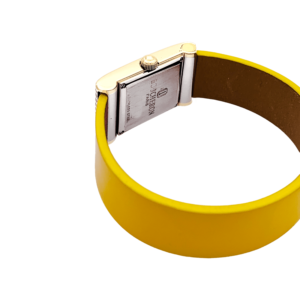 Watch Boucheron, "Reflet", gold and silver steel.