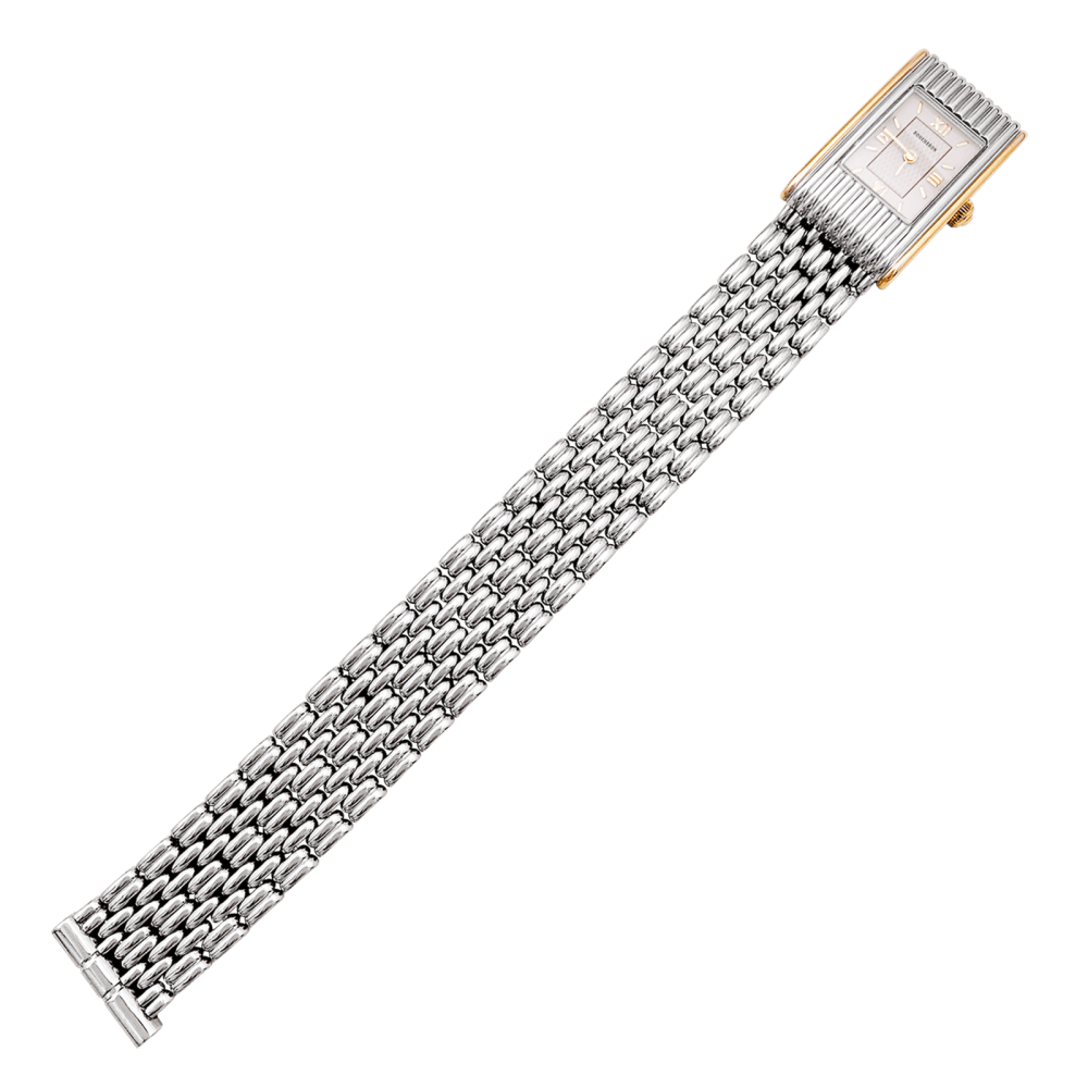 Watch Boucheron, "Reflet", steel and yellow gold.