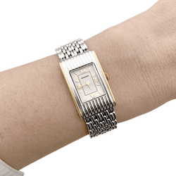Watch Boucheron, "Reflet", steel and yellow gold.