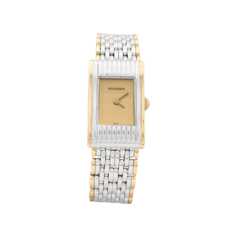 Montre BOUCHERON "Reflet" en or jaune et acier - Castafiore