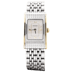Watch Boucheron, "Reflet", steel and yellow gold.