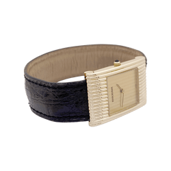 Montre BOUCHERON "Reflet" en or jaune et cuir - Castafiore