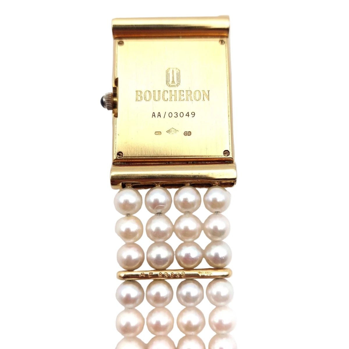 Montre BOUCHERON "Reflet" en or jaune et diamants - Castafiore