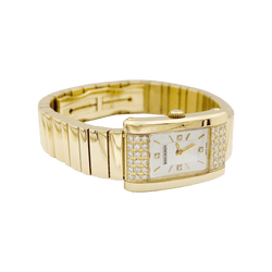 Montre BOUCHERON « Reflet Icare » en or jaune, argent et diamants - Castafiore