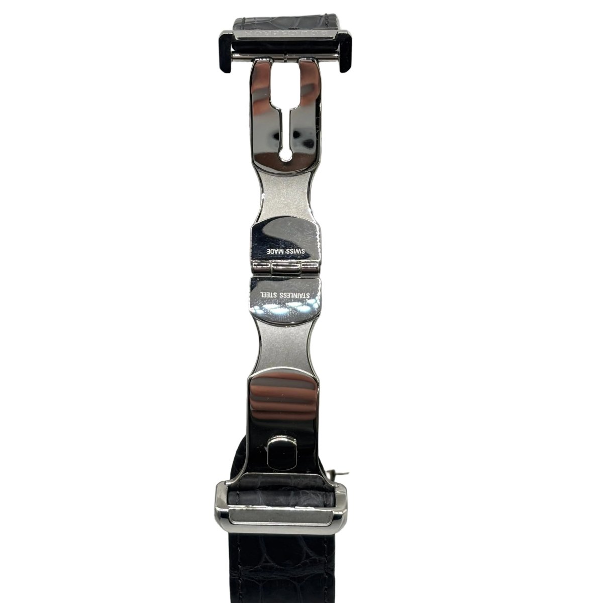 Montre BOUCHERON "Reflet Icare Parallèle" en acier et cuir - Castafiore