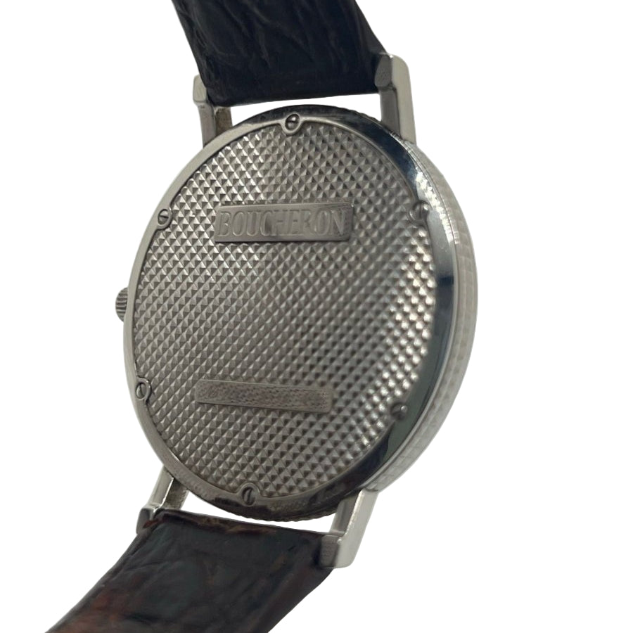Montre BOUCHERON Ronde Clous de Paris en acier et nacre - Castafiore