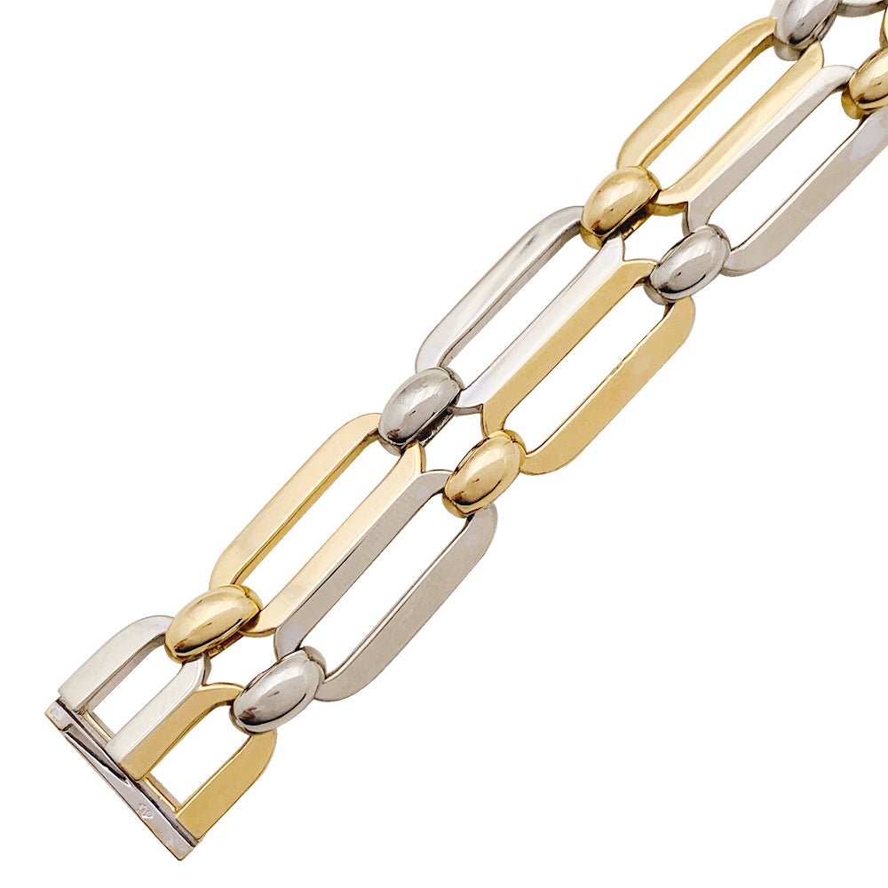 Montre Boucheron vintage, deux ors. - Castafiore