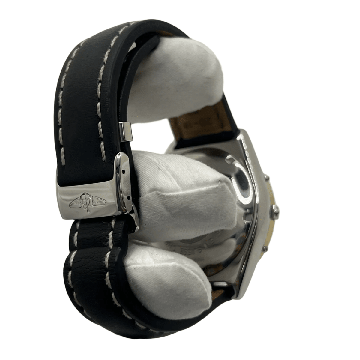 Montre BREITLING "Chronomat" en or jaune, acier et cuir - Castafiore