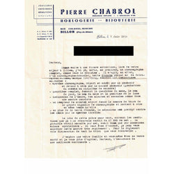 Montre Breitling Datora mécanique de 1958 en laminé. 38 mm. ref : 804. Première main, boite, papiers et facture d'origine. - Castafiore