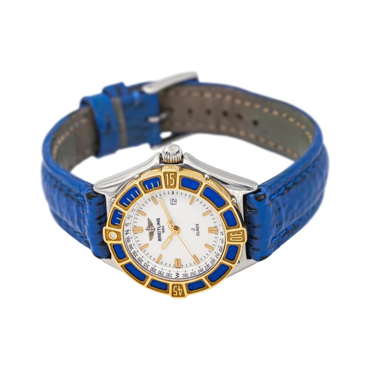 Montre BREITLING "J-Class" en acier et cuir - Castafiore