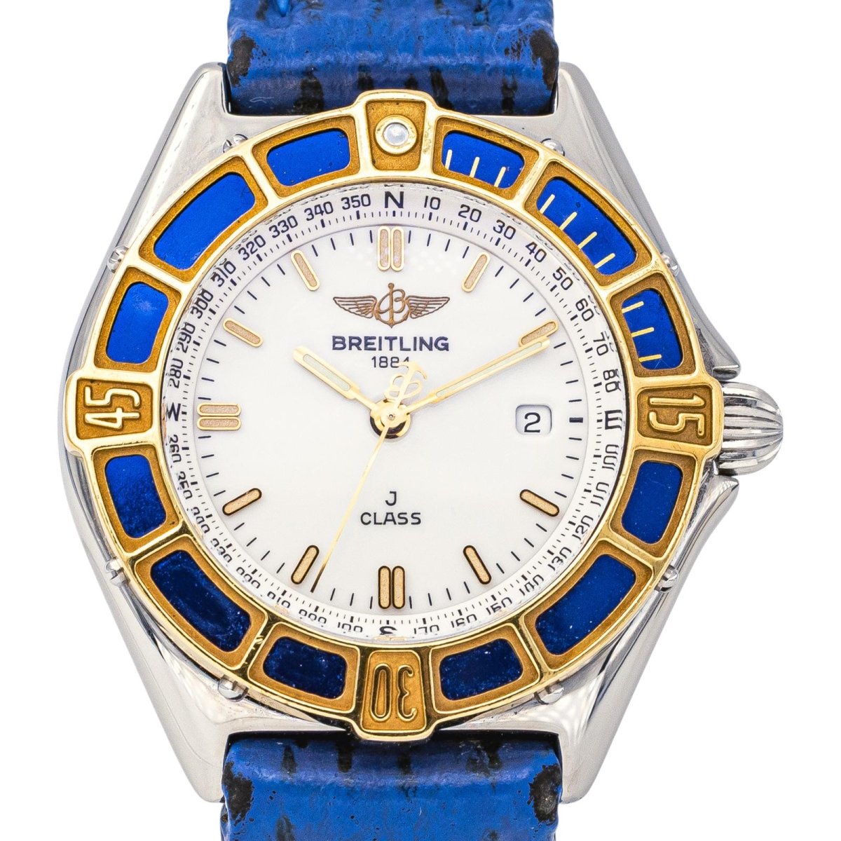 Montre BREITLING "J-Class" en acier et cuir - Castafiore