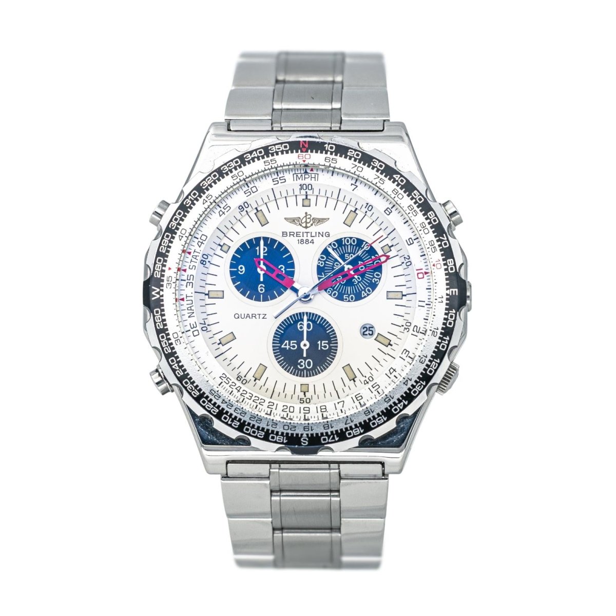 Montre BREITLING "Jupiter Pilot" en acier et quartz - Castafiore