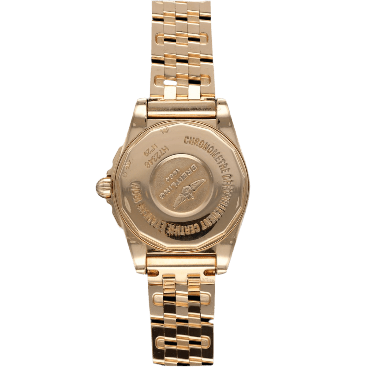 Montre BREITLING "Lady Galactic" en or rose, nacre, quartz et diamant - Castafiore