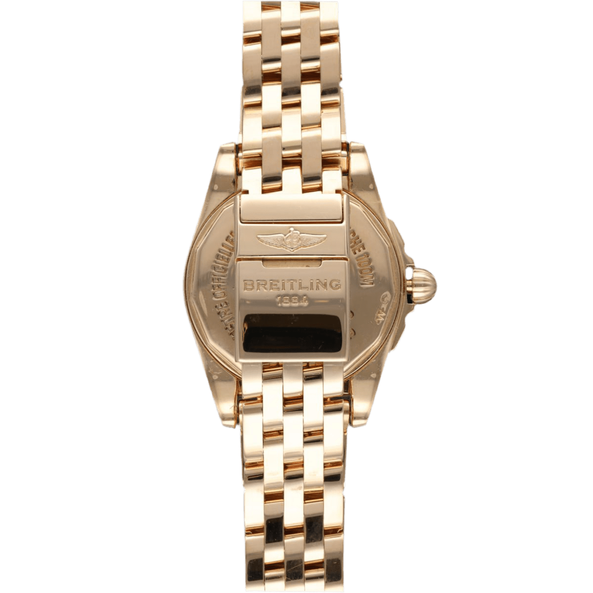 Montre BREITLING "Lady Galactic" en or rose, nacre, quartz et diamant - Castafiore