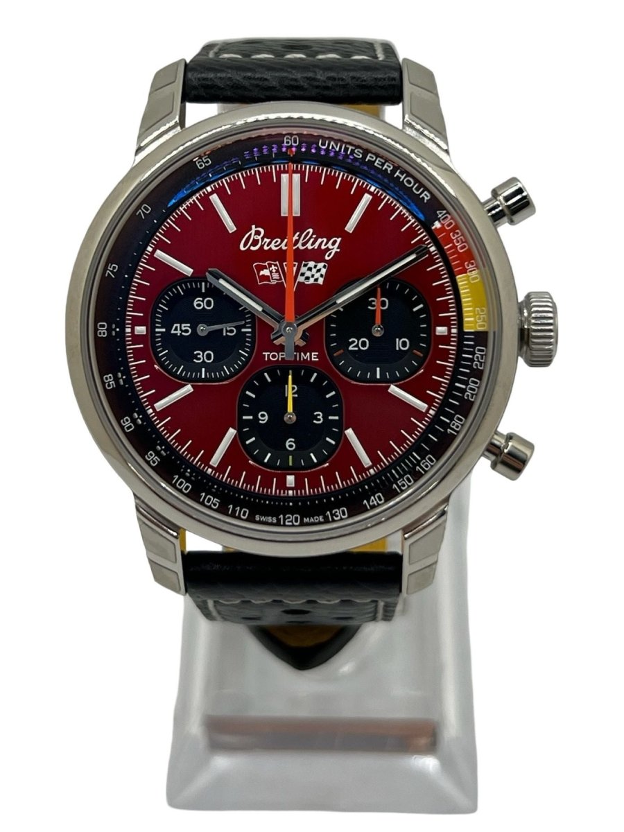 Montre BREITLING Top Time B01 Chevrolet Corvette en acier et cuir - Castafiore
