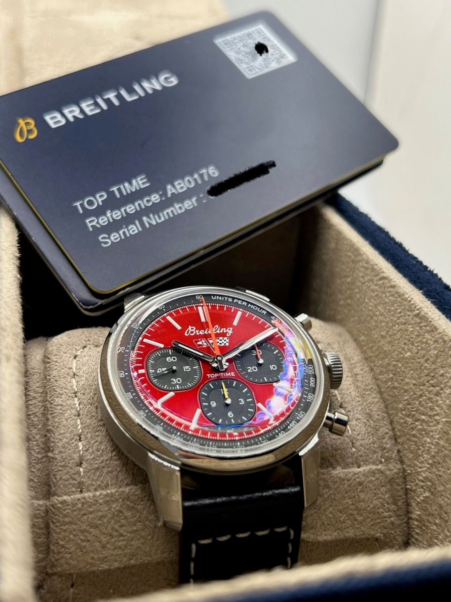 Montre BREITLING Top Time B01 Chevrolet Corvette en acier et cuir - Castafiore