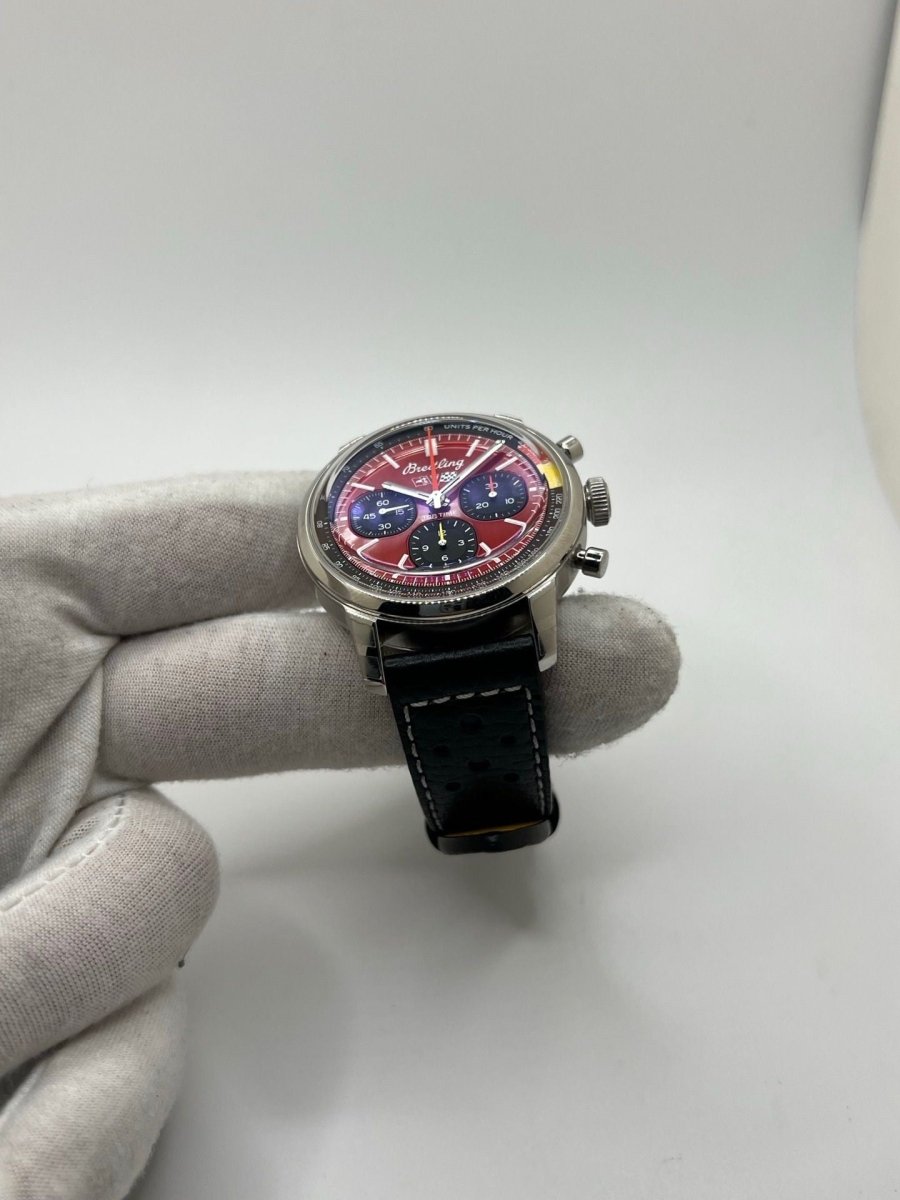 Montre BREITLING Top Time B01 Chevrolet Corvette en acier et cuir - Castafiore