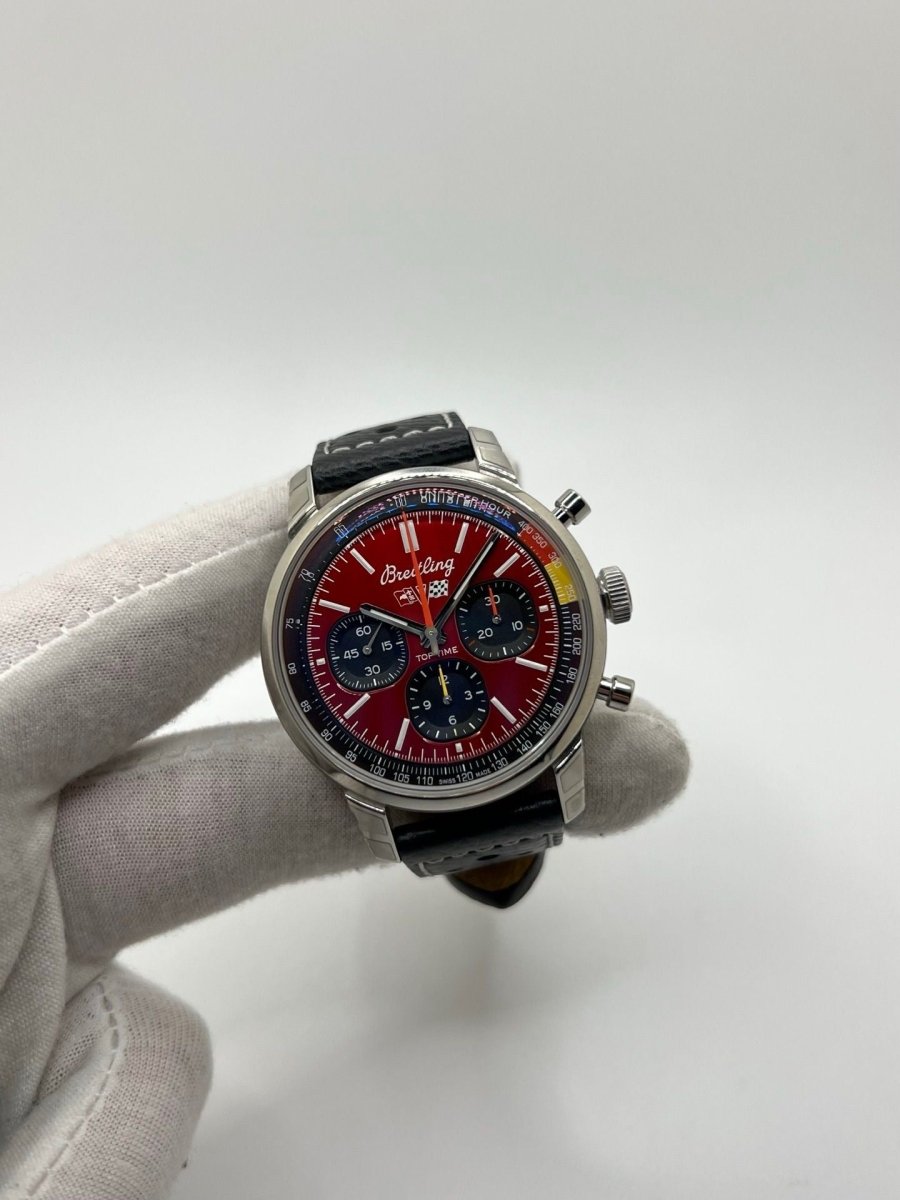 Montre BREITLING Top Time B01 Chevrolet Corvette en acier et cuir - Castafiore