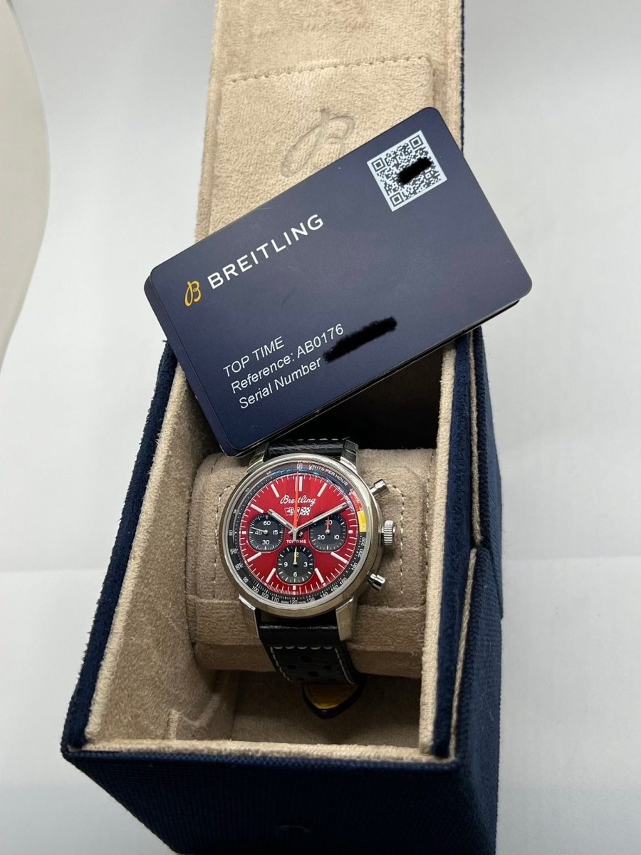 Montre BREITLING Top Time B01 Chevrolet Corvette en acier et cuir - Castafiore