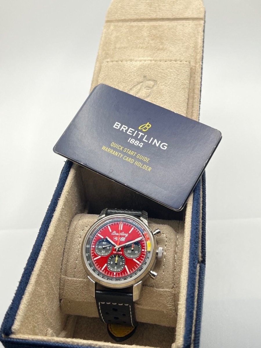 Montre BREITLING Top Time B01 Chevrolet Corvette en acier et cuir - Castafiore