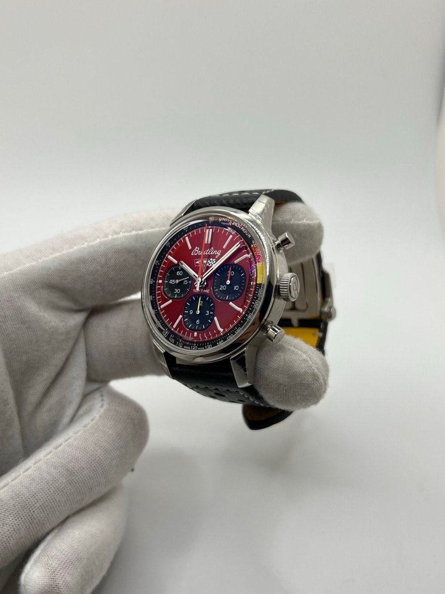 Montre BREITLING Top Time B01 Chevrolet Corvette en acier et cuir - Castafiore