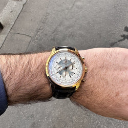 Montre Breitling Transocean Unitime (Ref RB0510) en or rose 18 Cts vers 2013. - Castafiore