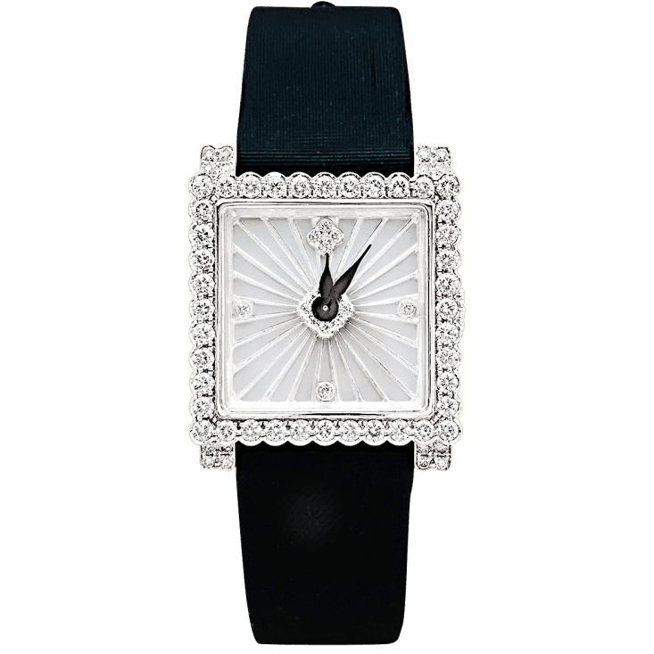 Watch BuccelIati, "Venuschron", white gold, diamonds.