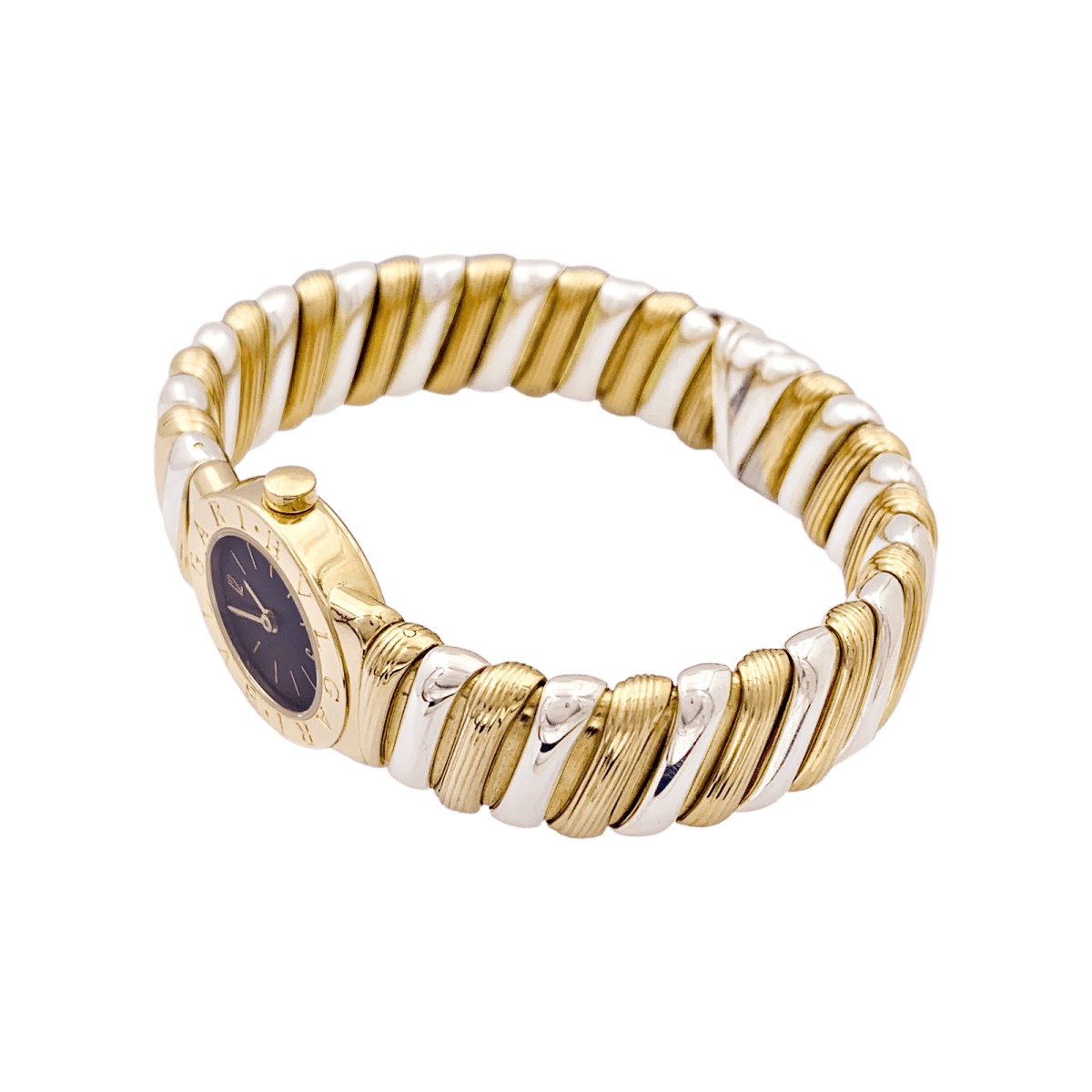 Montre BULGARI "BB 19 2T", en or jaune et blanc - Castafiore